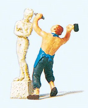 Preiser 29032 - Bildhauer mit Skulptur