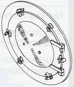 Weinert 8067 - Rauchkammertür BR 55, DB-Ausf.