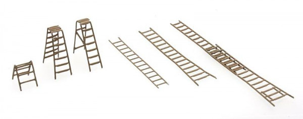Artitec 316.054 - Leiter-Set, Fertigmodell aus Resin, lackiert