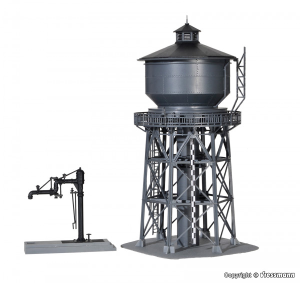 Kibri 39328 - Wasserturm mit Befüllkran Durchm. 11x24 cm