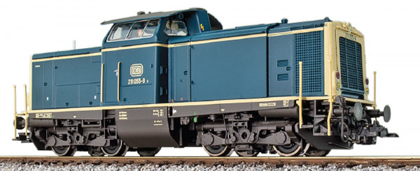 ESU 31571 - DB Diesellok BR 211 oceanblau/beige Ep. 4, DCC/AC + Sound, Rauch