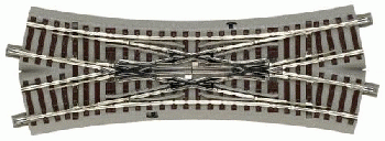 Roco 61164 - Doppelkreuzungsweiche DKW 22,5* Länge: 200mm