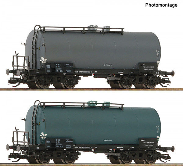 Roco 6680036 - DR 2er Set Kesselwagen DR E4