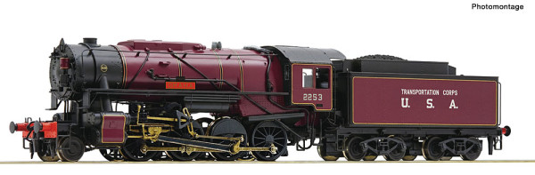 Roco 7120058 - USTC Dampflokomotive S160 USATC rot AC-Snd. E2