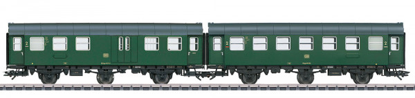 Märklin 43196 - DB Umbauwagen-Paar 2.Klasse und Gepäck Ep.3, eingebaute LED Innenbeleuchtung