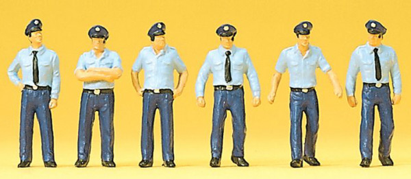 Preiser 10342 - Feuerwehrmänner in Sommeruniform. Deutschland 6 teilig