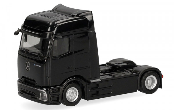 Herpa 320191-002 - Mercedes-Benz eActros 600 ProCabin Bigspace Zugmaschine 2achs, schwarz