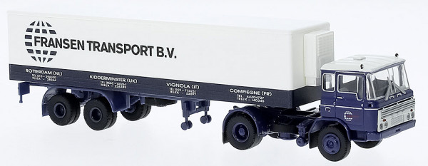 Brekina 85294 - DAF FT 2600 Kühlkoffer-SZ neues Design 1962, Fransen,