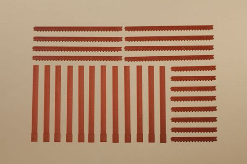 Auhagen 80402 - Säulen und Ziegelfriese rot