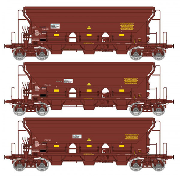 REE WB-847 - SNCF Set 3-teilig Selbstentladewagen T8 Tadkks Ep.6