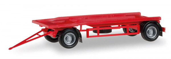 Herpa 076289-002 - Anhänger Abrollmulde rot, 2achs.