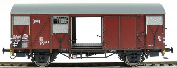 Exacttrain 21005 - DB gedeckter Güterwagen Grs 213 EUROP Ep.4, Aluminium Luftklappen