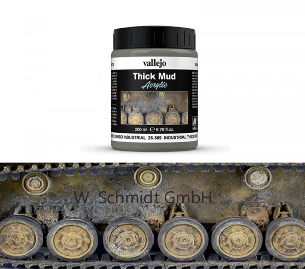 Vallejo 726809 - Weathering Schlamm, Industrie, 200 ml
