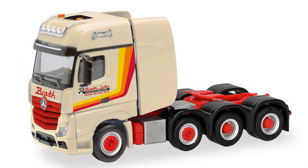 Herpa 321921 Mercedes-Benz Actros Gigaspace Schwerlastzugmaschine 4achs "Barth"