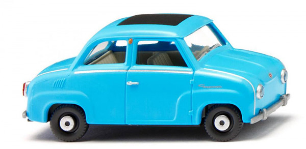 Wiking 018498 - Glas Goggomobil - eisblau