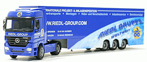 Herpa 278263 - MB Actros LH ´02 Eurokoffer-Sz "Riedä
