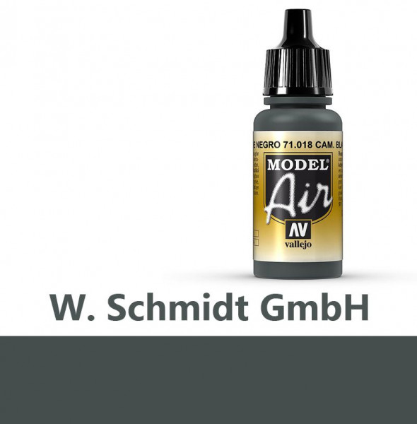 Vallejo 771018 - Model Air Tarnfarbe, Schwarzgrün, 17 ml