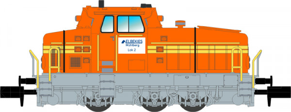 NME 123601 - Rangierdiesellok DHG 700 C "ELBEKIES", orange, DCC - FORMVARIANTE