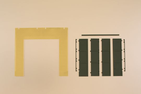 Auhagen 80633 - Wände 2579A gelb, Tore T grün