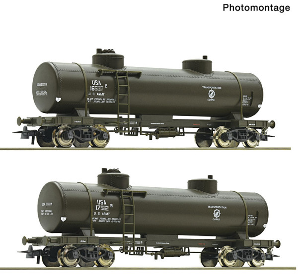 Roco 6600358 - USTC 2er Set Kesselwagen USATC E2