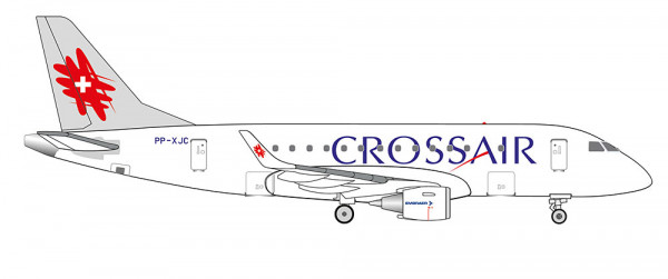 Herpa 538824 - Crossair Embraer E170