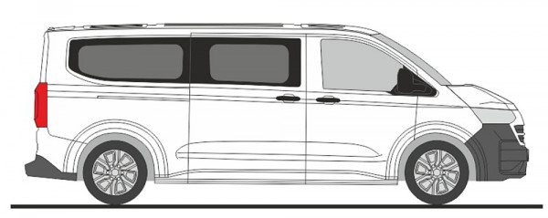 Rietze 11731 - Volkswagen e-Transporter T7 Kasten LR FD mid night black metallic