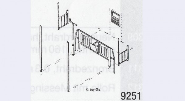 Weinert 9251 - Ätzteile f.Flm.BCL Bay 05a