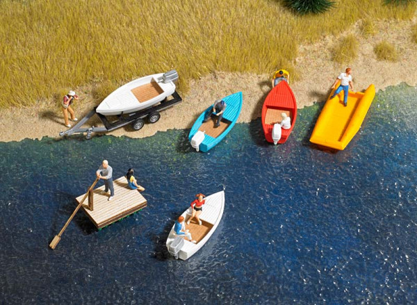 Busch 1157 - Set Boote Bausatz TT/N