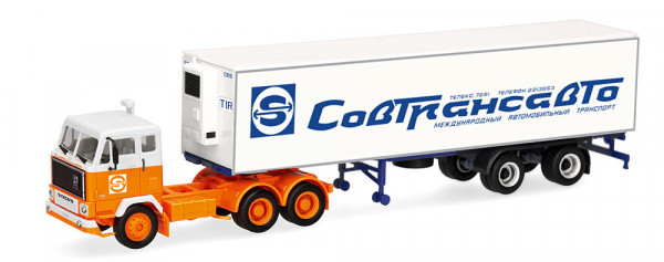 Herpa 321655 Volvo F89 Kühlkoffer-Sattelzug "Sovtransavto" (RUS)
