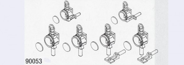 Weinert 90053 - Preuß.Loklaternen 6St