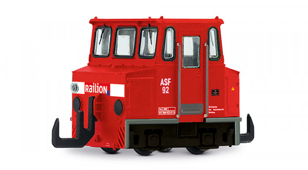 Arnold HN2661D - Railion, ASF (Akku-Schleppfahrzeug), rote Farbgebung, mit Multiprotokoll-Digitaldec