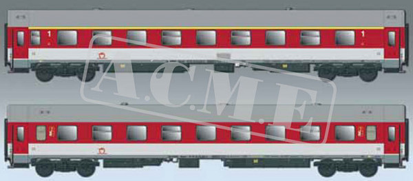 ACME 55381 - ZSSK Wagenset Apeer 1.Kl. Bpeer 2.Kl. ZSSK E5-6