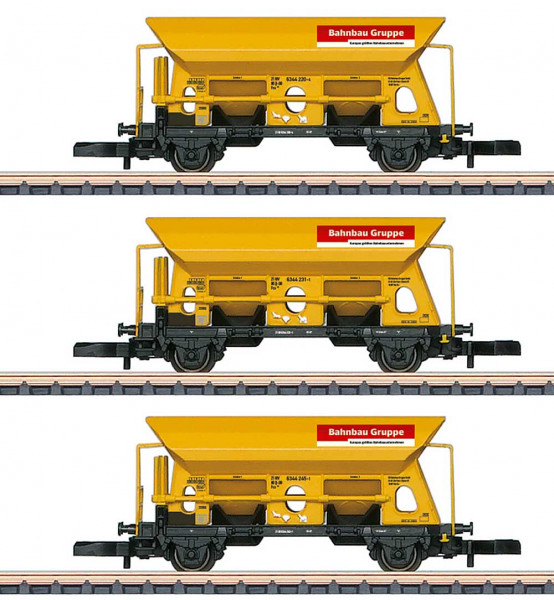 Märklin 82429 - DB AG Set 3-teilig Gleisbauzuwagen Fc089 der DB Bahnbau Gruppe Ep.6