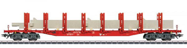 Märklin 47720 - DB AG Rungenwagen Snps 719 verkehrsrot Ep.6, mit "Max Bögl" Stütze