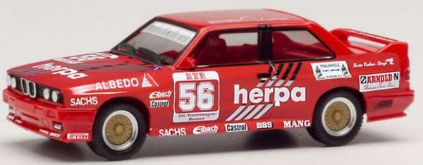 Herpa 420525 - BMW M3 Rennsport Nr.56 G.Müller 1989