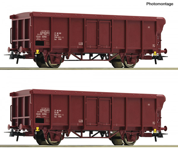 Roco 6600280 - DR Set 2-teilig offene Güterwagen Eos Ep.4