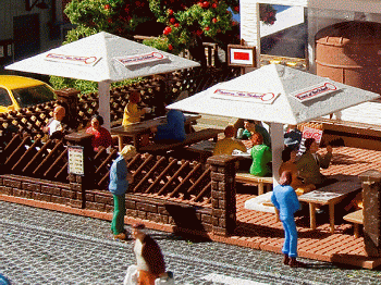 Vollmer 45138 - Biergartenschirme 4 Stück