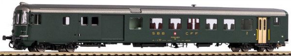 Piko 96753 - SBB Steuerwagen BDt EW II grün mit alter Schrift Ep.4 - Wechslestrom