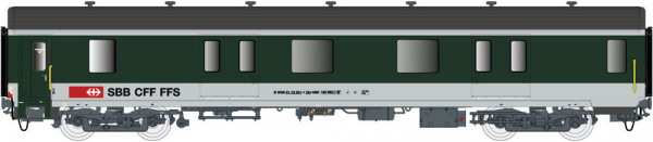 LSmodels 37002AC - SBB Packwagen MC76 grün/grau Ep.5, Wechselstrom