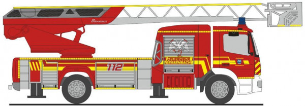 Rietze 71666 - Magirus DLK Atego ´19 FW Bessenbach