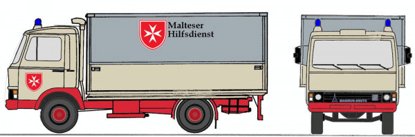 Loewe 4089 - Iveco Magirus "Zeta" 90M5 - Gerätewagen MALTESER