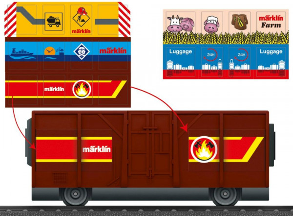 Märklin 44143 - Off. Güterwagen m.Sticker