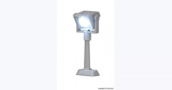 Viessmann 6334 - Flutlichtstrahler mit Wandbefestigung, LED weiß