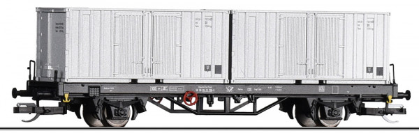 Tillig 17484 - DR Containertragwagen Post aa-t/12,8 der Deutschen Post Ep.4