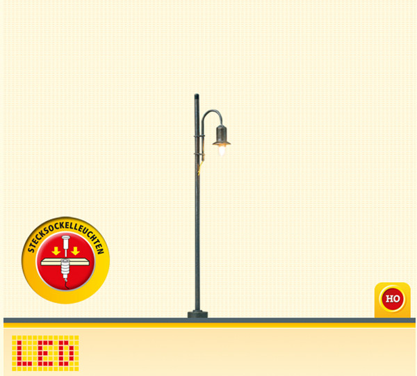 Brawa 84124 - LED Holzmastleuchte Stecks.