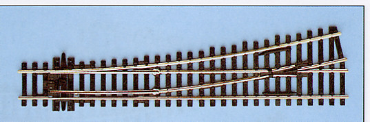 Peco SLE96 - Code100 Weiche links 12*, mittlererRadius: 914mm, leitendes Herzstück