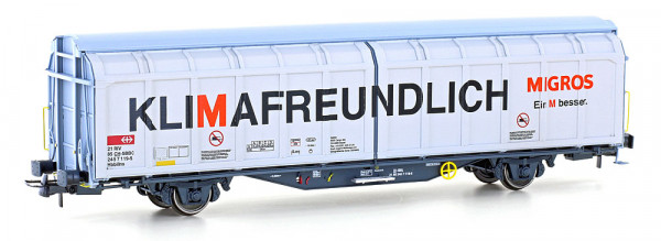 Hobbytrain H45102 - SBB Schiebewandwagen Hbbillns Ep. 6, "Migros"