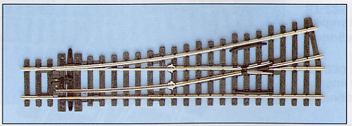 Peco SL92 - Code100 Weiche links 12*, kleiner Radius: 610mm, nicht leitendes Herzstück