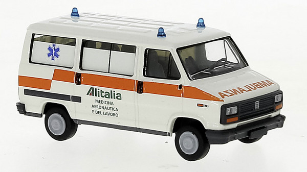 Brekina 34910 - Fiat Ducato Bus 1982, Ambulanza Alitalia,