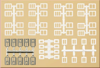 Auhagen 48654 - Fenster und Türen für Industriegebäude